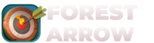 forest arrow game flat logo